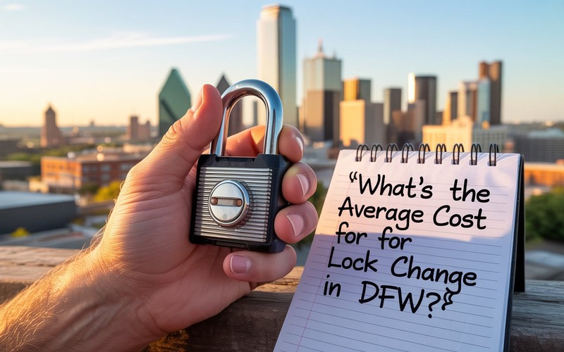 What's the Average Cost for Lock Change in DFW?